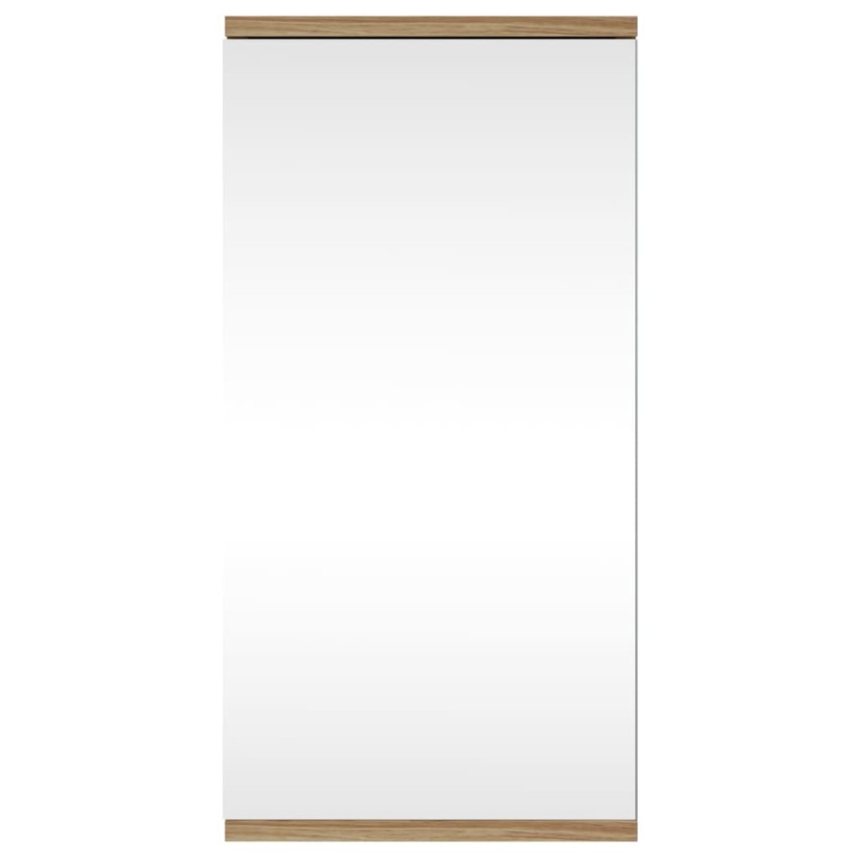 Mueble de baño de esquina con espejo roble 30x24x60