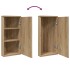 Mueble de baño de esquina con espejo roble 30x24x60