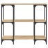 Mesa consola madera de ingeniería roble Sonoma 102x35x90