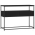 Mesa consola madera de ingeniería negra 100x40x75