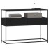Mesa consola madera de ingeniería negra 100x40x75