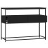 Mesa consola madera de ingeniería negra 100x40x75