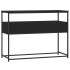 Mesa consola madera de ingeniería negra 100x40x75