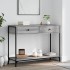 Mesa consola madera de ingeniería gris Sonoma 100x34,5x75