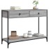 Mesa consola madera de ingeniería gris Sonoma 100x34,5x75