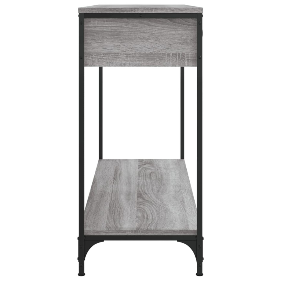 Mesa consola madera de ingeniería gris Sonoma 100x34,5x75