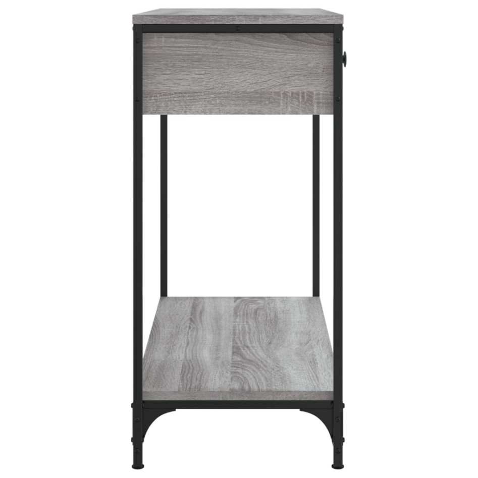Mesa consola madera de ingeniería gris Sonoma 75x34,5x75