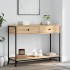 Mesa consola madera de ingeniería roble Sonoma 100x34,5x75