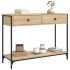 Mesa consola madera de ingeniería roble Sonoma 100x34,5x75