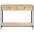 Mesa consola madera de ingeniería roble Sonoma 100x34,5x75