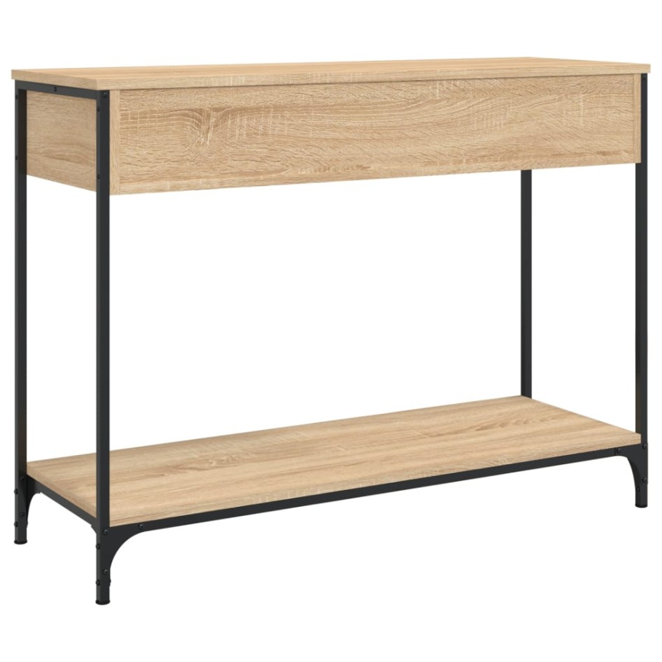 Mesa consola madera de ingeniería roble Sonoma 100x34,5x75