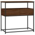 Mesa consola madera de ingeniería marrón roble 75x40x75