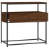 Mesa consola madera de ingeniería marrón roble 75x40x75