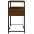 Mesa consola madera de ingeniería marrón roble 75x40x75