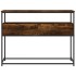 Mesa consola madera de ingeniería roble ahumado 100x40x75