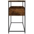 Mesa consola madera de ingeniería roble ahumado 100x40x75