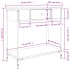 Mesa consola madera de ingeniería negro 75x34,5x75