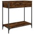 Mesa consola madera de ingeniería roble ahumado 75x34,5x75
