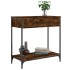 Mesa consola madera de ingeniería roble ahumado 75x34,5x75