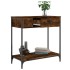 Mesa consola madera de ingeniería roble ahumado 75x34,5x75