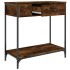 Mesa consola madera de ingeniería roble ahumado 75x34,5x75