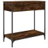 Mesa consola madera de ingeniería roble ahumado 75x34,5x75