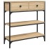 Mesa consola madera de ingeniería roble Sonoma 72,5x25x75