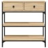 Mesa consola madera de ingeniería roble Sonoma 72,5x25x75