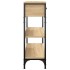 Mesa consola madera de ingeniería roble Sonoma 72,5x25x75
