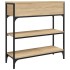 Mesa consola madera de ingeniería roble Sonoma 72,5x25x75
