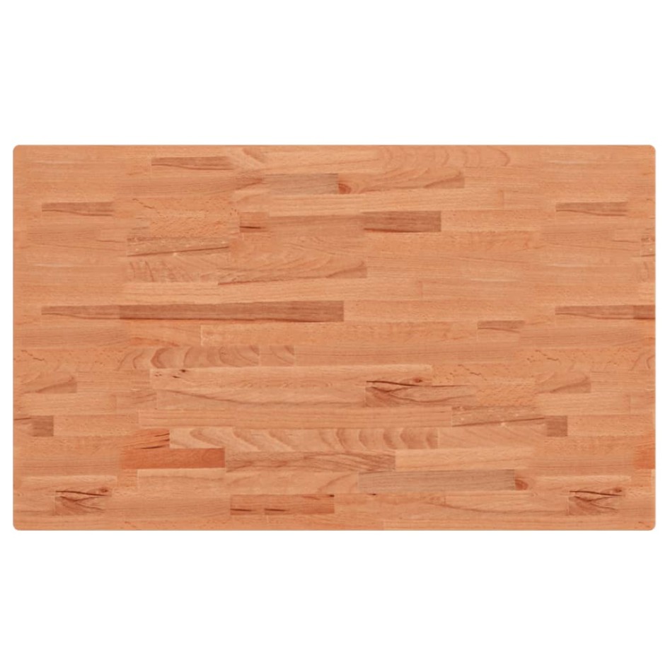 Tablero rectangular de madera maciza de haya 100x60x1,5