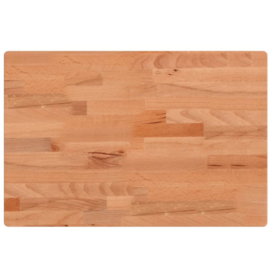 Tablero rectangular de madera maciza de haya 60x40x4