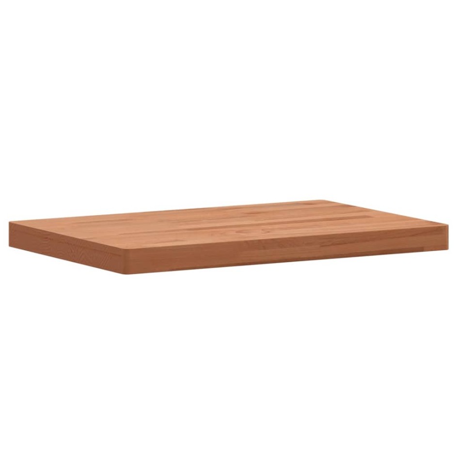 Tablero rectangular de madera maciza de haya 60x40x4
