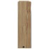 Mueble de baño con espejo y luz LED roble 45x13x52