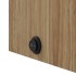 Mueble de baño con espejo y luz LED roble 45x13x52