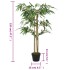 Árbol de bambú artificial con 760 hojas verde 120