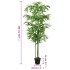 Árbol de bambú artificial con 864 hojas verde 180