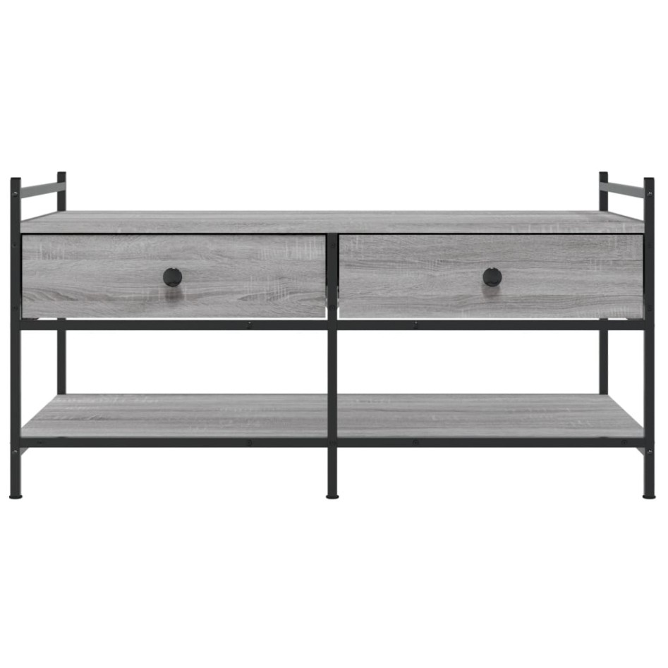 Mesa de centro madera de ingeniería gris Sonoma 99x50x50