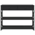 Mesa consola madera de ingeniería negra 100x28x75