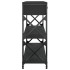 Mesa consola madera de ingeniería negra 100x28x75