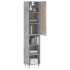 Aparador de madera contrachapada gris hormigón 34,5x34x180