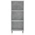 Aparador de madera contrachapada gris hormigón 34,5x34x180