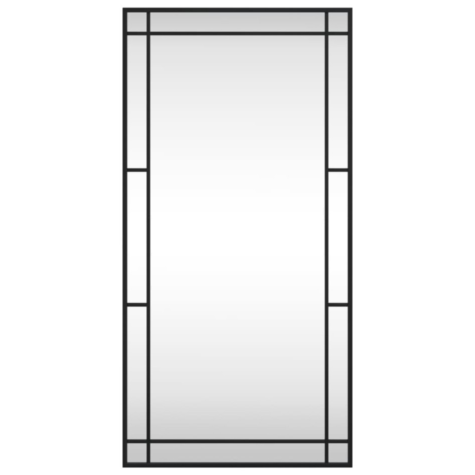 Espejo de pared rectangular de hierro negro 50x100