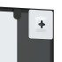 Espejo de pared rectangular de hierro negro 50x100