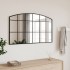 Espejo de pared arco de hierro negro 100x60