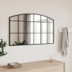Espejo de pared arco de hierro negro 100x60 cm