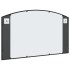 Espejo de pared arco de hierro negro 100x60