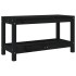Banco de jardín de madera maciza de pino negro 82,5x35x45