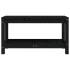 Banco de jardín de madera maciza de pino negro 82,5x35x45