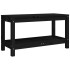 Banco de jardín de madera maciza de pino negro 82,5x35x45